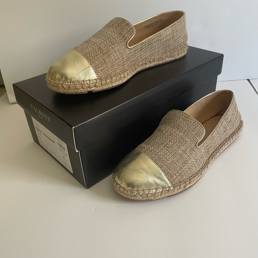 Talbots Gold and Tan Women's Espadrilles